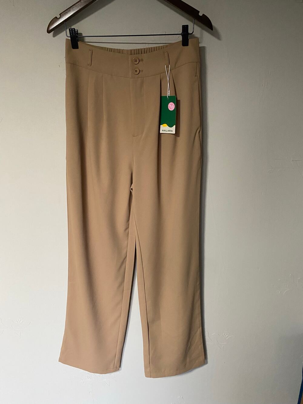 NWT Halara High Waisted Quick Dry Pleated Trousers Straight Leg Breezeful M Tall